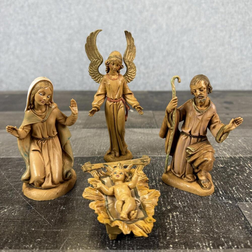 Vintage Fontanini Nativity Set 1983 Depose Italy 4 PC Set Italy Figurine